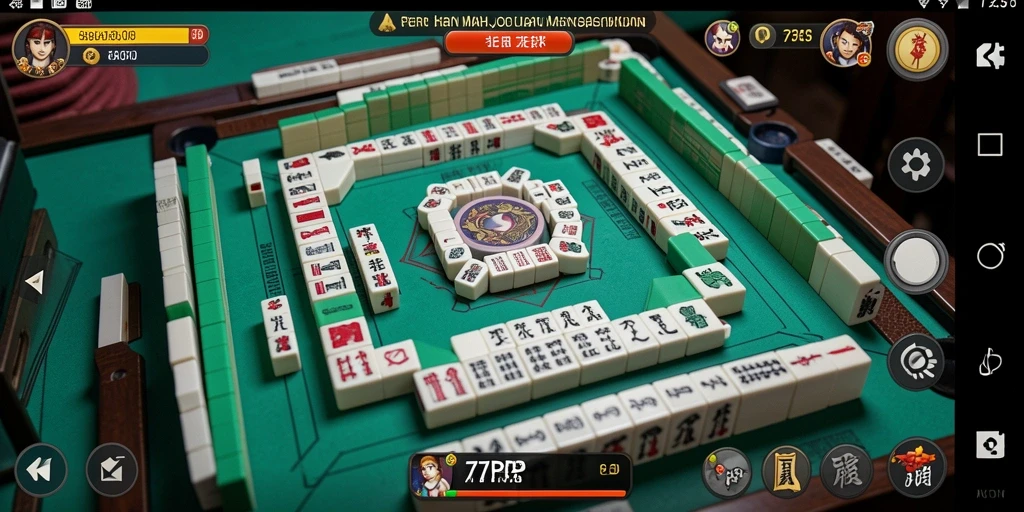 Tampilan gameplay Mahjong yang menarik dan menantang di 77RP.