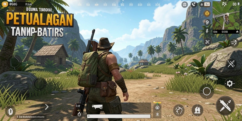 Tampilan gameplay <strong>8G8G</strong> di dunia terbuka yang luas.