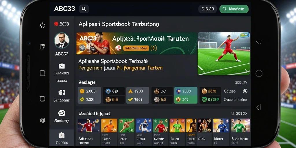 Screenshot menunjukkan antarmuka user-friendly dari gameplay Sportsbook.