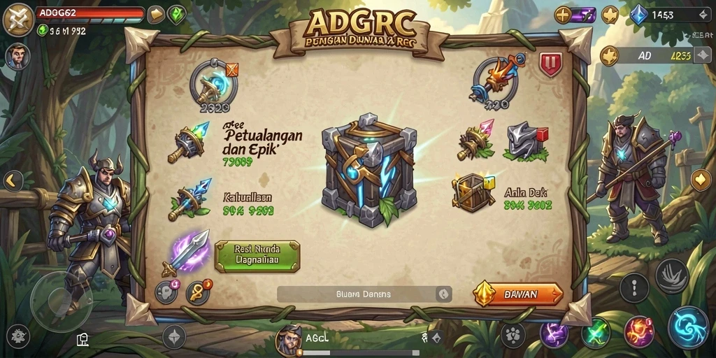Tangkapan layar utama ADG62 menampilkan aksi pertempuran yang mendebarkan dan grafis menawan.