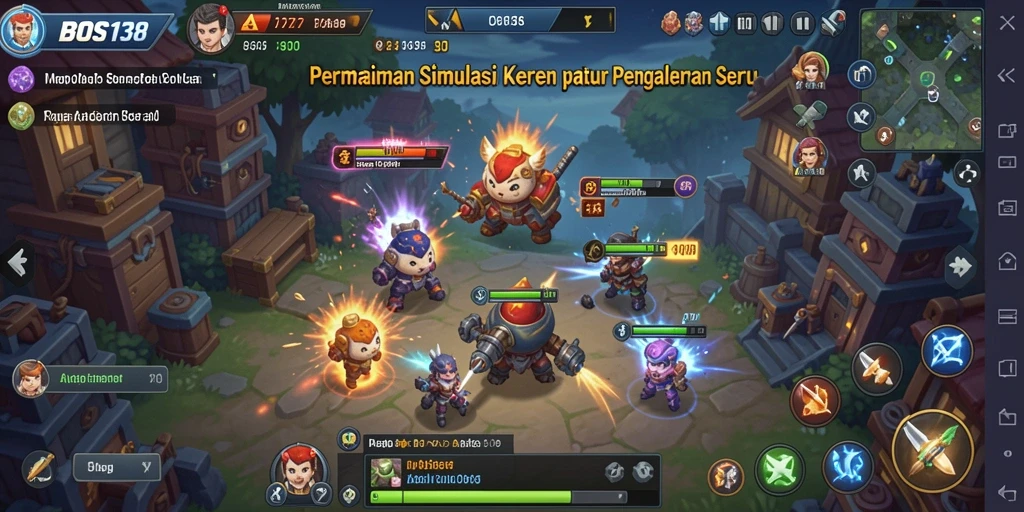 Tampilan gameplay BOS138 dengan fitur simulasi yang menarik.