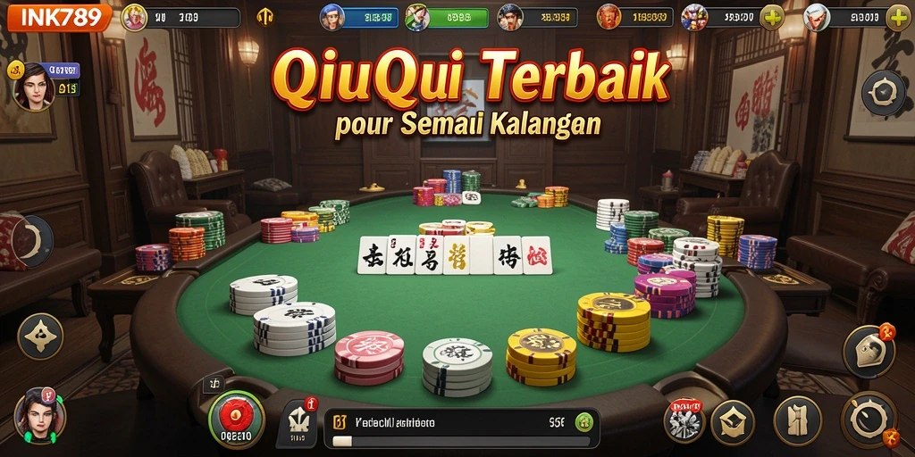 Tampilan permainan QiuQiu yang seru dan menarik.