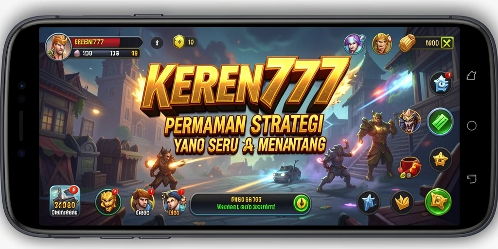 Tampilan gameplay KEREN777 yang menarik dan dinamis.
