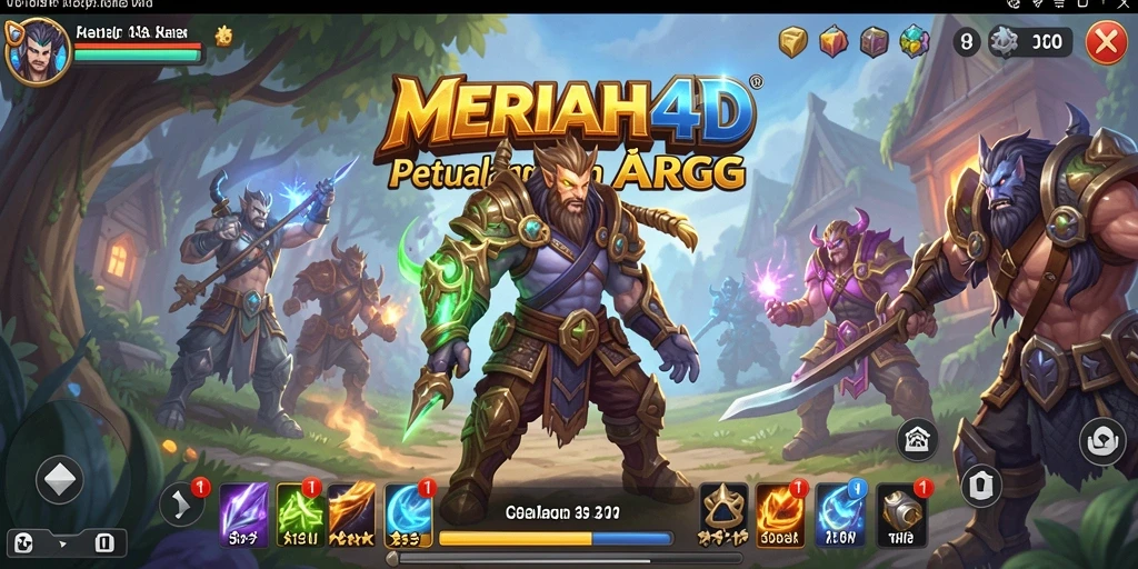 Tampilan gameplay epik dari MERIAH4D yang menampilkan pertarungan mendebarkan.