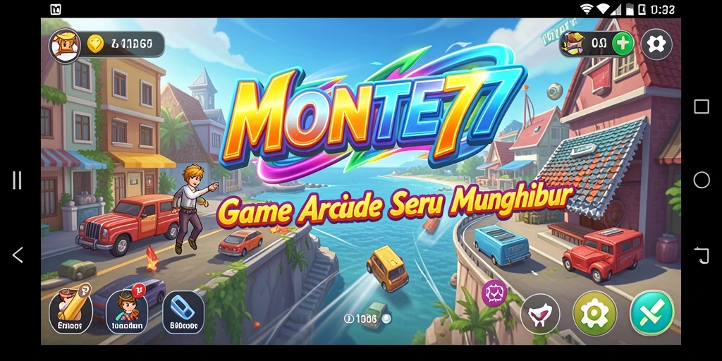 Tampilan gameplay MONTE77 yang seru dan menantang.