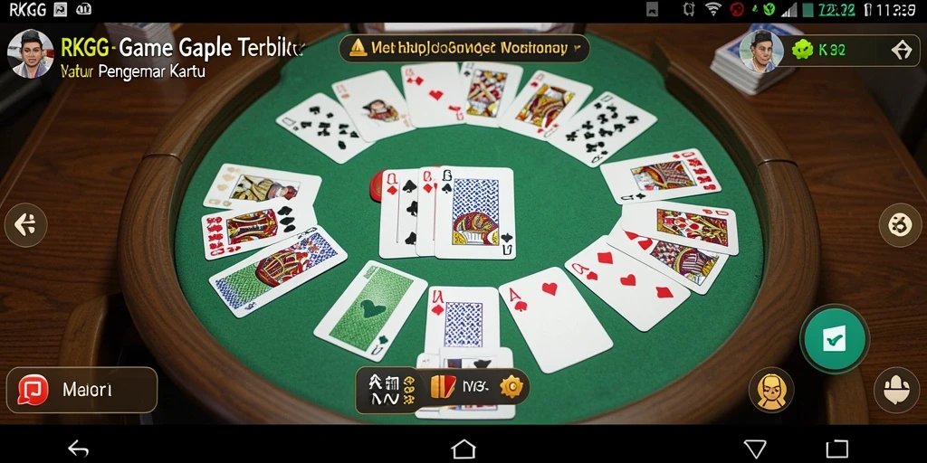 Tampilan gameplay seru dari game Gaple RKGG.