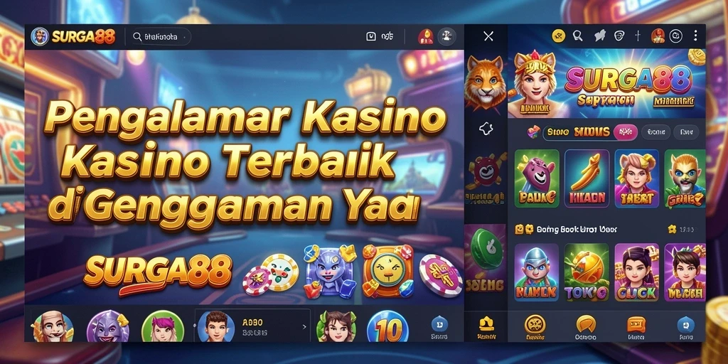 Screenshot gameplay SURGA88 menunjukkan keseruan bermain kasino yang mendebarkan.