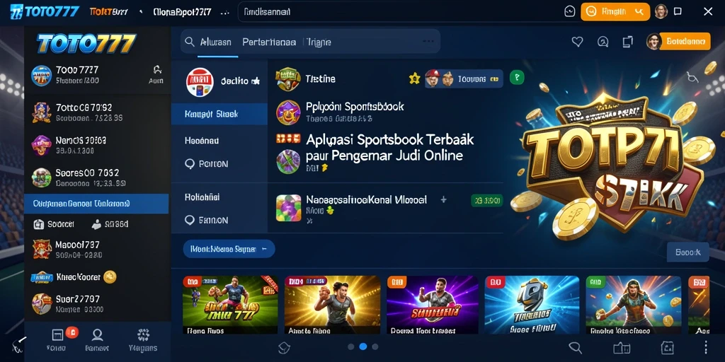 Screenshot TOTO777 menampilkan antarmuka taruhan yang menarik.